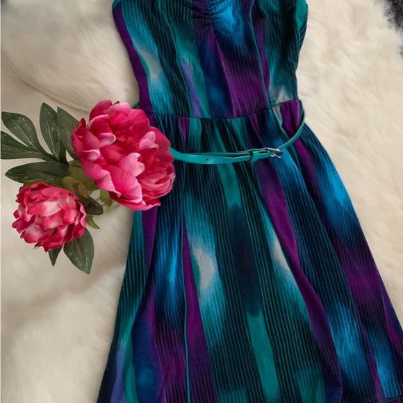 NWT Juniors Heart shaped tube top short dress with belt NWT SIZE XS - Picture 2 of 7